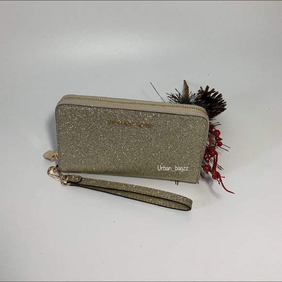 Michael Kors Handbags - Michael Kors Giftables Glitter Large Phone Wallet
